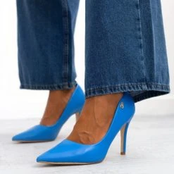 The Fashion Project Γόβες μυτερές με μεταλλικό στοιχείο - Μπλε