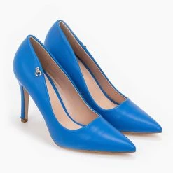 The Fashion Project Γόβες μυτερές με μεταλλικό στοιχείο - Μπλε -Γόβες Εκπτώσεις basic muteres goves me metalliko stoixeio 96206 zp0f