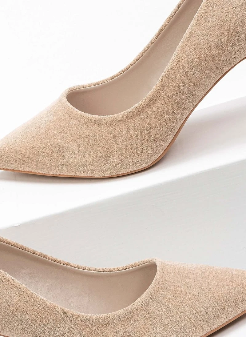 The Fashion Project Γόβες Suede με λεπτό τακούνι - Μπεζ 3 The Fashion Project Γόβες Suede με λεπτό τακούνι - Μπεζ - Image 3
