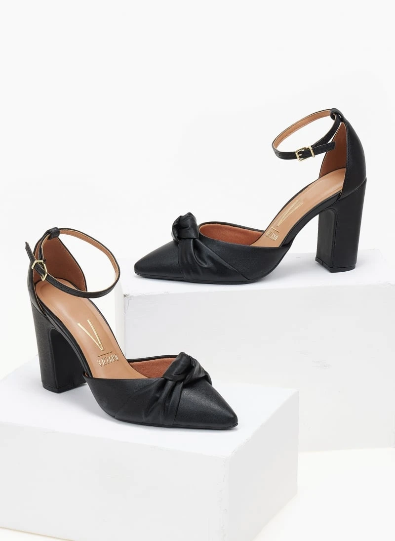 Γόβες με μπαρέτα και κόμπο VIZZANO 1285.424 - Μαύρο 5 Γόβες με μπαρέτα και κόμπο VIZZANO 1285.424 - Μαύρο - Image 5