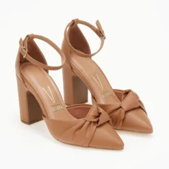 Γόβες με μπαρέτα και κόμπο VIZZANO 1285.424 - Κάμελ -Γόβες Εκπτώσεις goves anoixtes me kompo vizzano 1285424 106441 9c2i 1