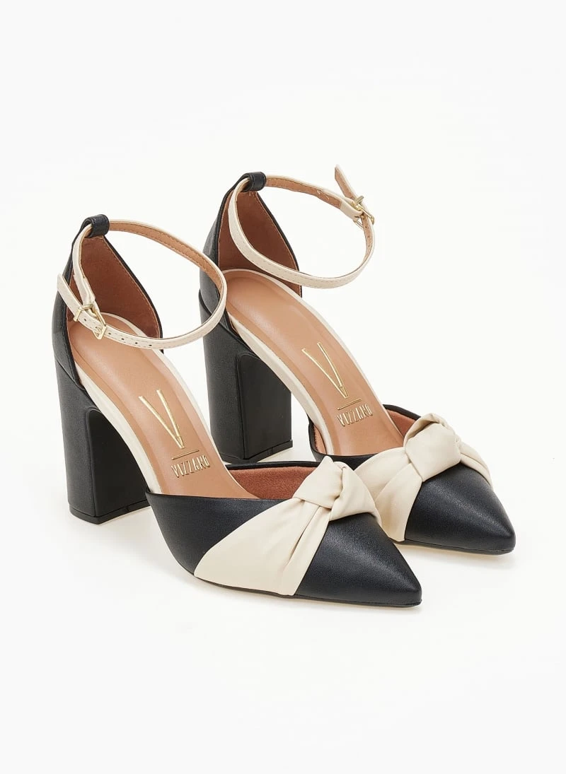 Γόβες με μπαρέτα και κόμπο VIZZANO 1285.424 - Μαύρο/Μπεζ 3 Γόβες με μπαρέτα και κόμπο VIZZANO 1285.424 - Μαύρο/Μπεζ - Image 3