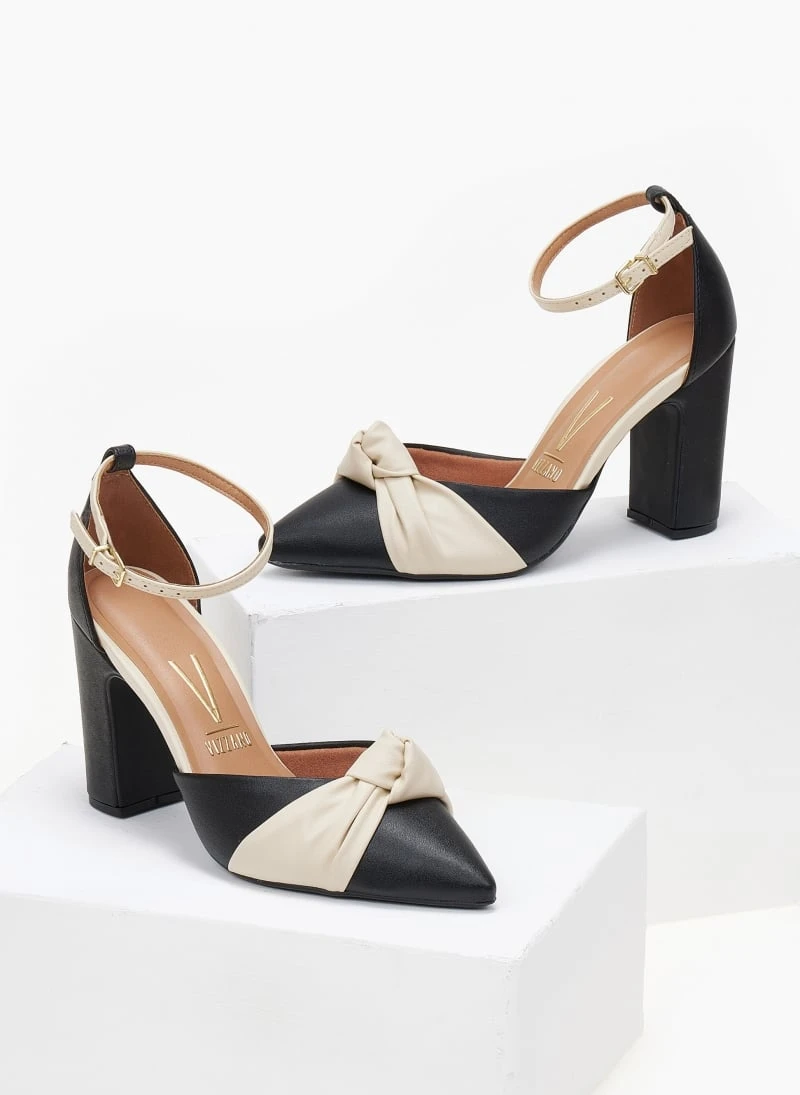 Γόβες με μπαρέτα και κόμπο VIZZANO 1285.424 - Μαύρο/Μπεζ 5 Γόβες με μπαρέτα και κόμπο VIZZANO 1285.424 - Μαύρο/Μπεζ - Image 5