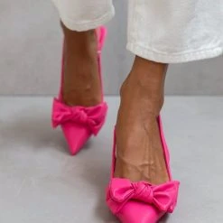 The Fashion Project Γόβες μυτερές με Oversize φιόγκο - Φούξια -Γόβες Εκπτώσεις goves anoixtes me oversize fiogko 104659 2kx9 1