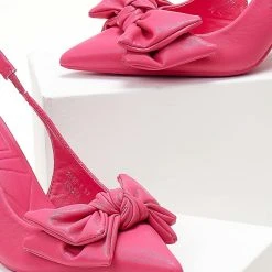 The Fashion Project Γόβες μυτερές με Oversize φιόγκο - Φούξια -Γόβες Εκπτώσεις goves anoixtes me oversize fiogko 104659 wjiz