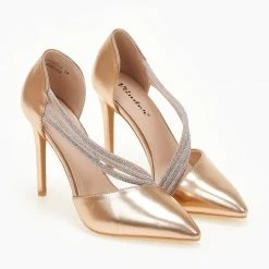 The Fashion Project Γόβες μυτερές με Strass - Χαλκός 9 The Fashion Project Γόβες μυτερές με Strass - Χαλκός -Γόβες Εκπτώσεις goves anoixtes me seires strass 106675 3brx 1