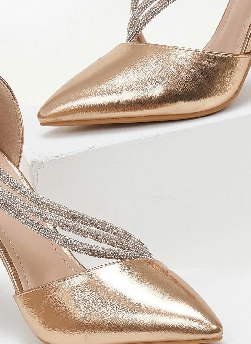 The Fashion Project Γόβες μυτερές με Strass - Χαλκός 5 The Fashion Project Γόβες μυτερές με Strass - Χαλκός - Image 5