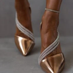 The Fashion Project Γόβες μυτερές με Strass - Χαλκός 13 The Fashion Project Γόβες μυτερές με Strass - Χαλκός -Γόβες Εκπτώσεις goves anoixtes me seires strass 106675 fr6t 1