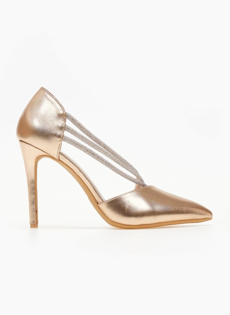 The Fashion Project Γόβες μυτερές με Strass - Χαλκός 2 The Fashion Project Γόβες μυτερές με Strass - Χαλκός - Image 2