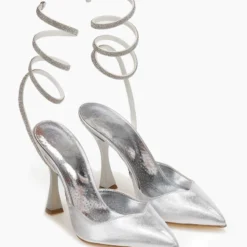 Γόβες μυτερές με Strass έλασμα Tfp - Ασημί 12 Γόβες μυτερές με Strass έλασμα Tfp - Ασημί -Γόβες Εκπτώσεις goves anoixtes me strass elasma tfp 107867 1heu