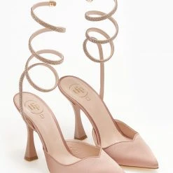 Γόβες μυτερές με Strass έλασμα Tfp - Nude -Γόβες Εκπτώσεις goves anoixtes me strass elasma tfp 108127 pkku