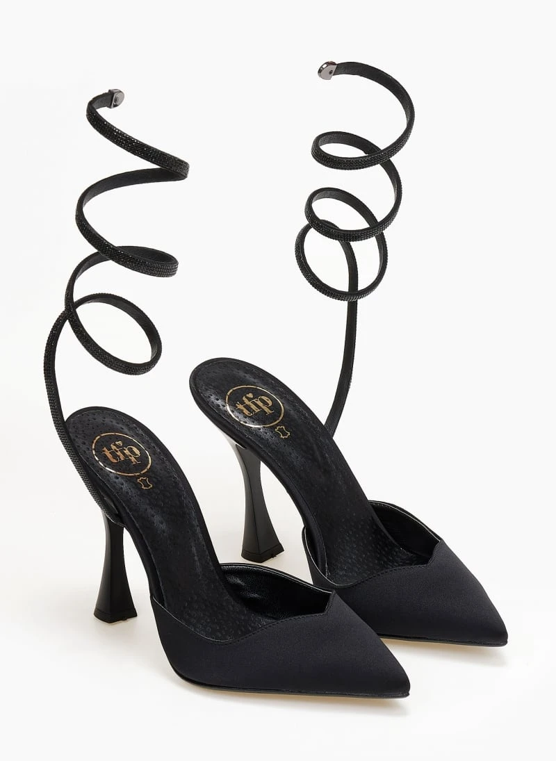 Γόβες μυτερές με Strass έλασμα Tfp - Μαύρο 6 Γόβες μυτερές με Strass έλασμα Tfp - Μαύρο - Image 6