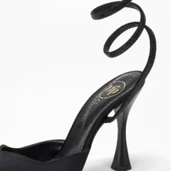 Γόβες μυτερές με Strass έλασμα Tfp - Μαύρο -Γόβες Εκπτώσεις goves anoixtes me strass elasma tfp 108128 sk88 1