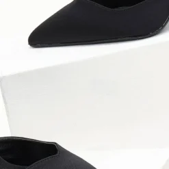 Γόβες μυτερές με χιαστί δέσιμο Tfp - Μαύρο -Γόβες Εκπτώσεις goves anoixtes me xiasti desimo tfp 107829 up9u 1