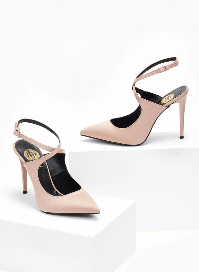 Γόβες μυτερές με χιαστί δέσιμο Tfp - Nude 5 Γόβες μυτερές με χιαστί δέσιμο Tfp - Nude - Image 5