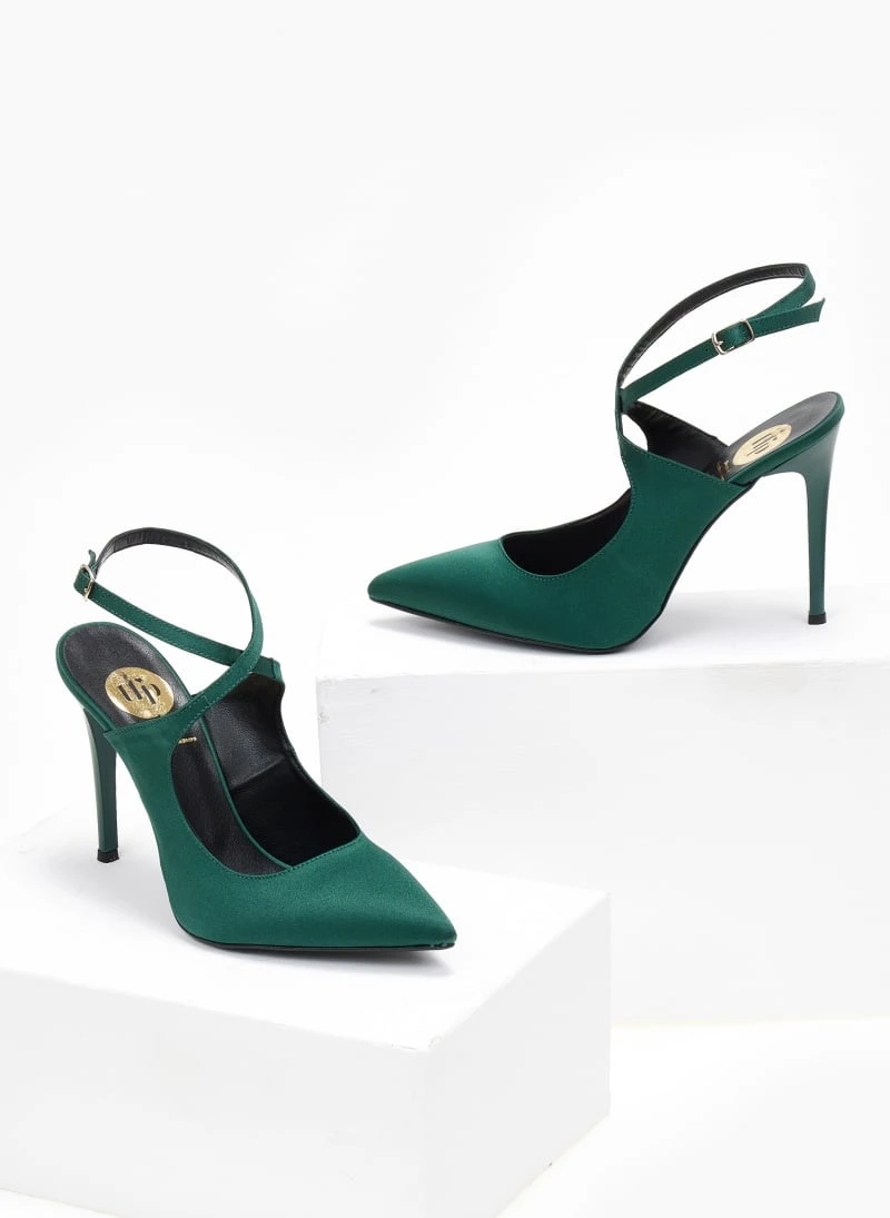 Γόβες μυτερές με χιαστί δέσιμο Tfp - Κυπαρισσί 3 Γόβες μυτερές με χιαστί δέσιμο Tfp - Κυπαρισσί - Image 3