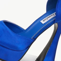 The Fashion Project Γόβες σατέν με μπαρέτα - Μπλε -Γόβες Εκπτώσεις goves anoixtes saten me mpareta 105937 jikx