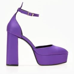 Γόβες σατέν με φιάπα Tfp - Μωβ 19 Γόβες σατέν με φιάπα Tfp - Μωβ -Γόβες Εκπτώσεις goves anoixtes saten me mpareta 107810 iihe 1