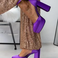 Γόβες σατέν με φιάπα Tfp - Μωβ 16 Γόβες σατέν με φιάπα Tfp - Μωβ -Γόβες Εκπτώσεις goves anoixtes saten me mpareta 107810 nsm6