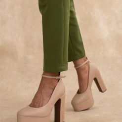 Γόβες με φιάπα ψηλή VIZZANO 1400.102 - Μπεζ