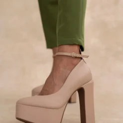 Γόβες με φιάπα ψηλή VIZZANO 1400.102 - Μπεζ -Γόβες Εκπτώσεις goves me fiapa psili vizzano 1400102 106402 st1s 1