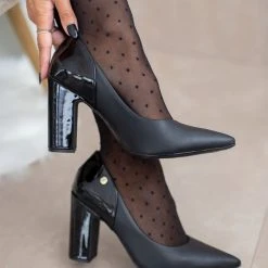 Γόβες μυτερές VIZZANO 1285.431 - Μαύρο -Γόβες Εκπτώσεις goves me leptomereia loustrini vizzano 1285431 106453 oale