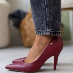 Γόβες μυτερές VIZZANO 1184.1101 - Μπορντό -Γόβες Εκπτώσεις goves me metalliko diakosmitiko vizzano 11841101 106470 bvxw