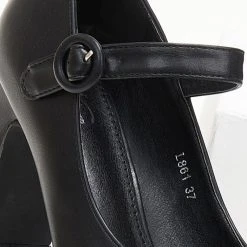 The Fashion Project Γόβες με φιάπα και κούμπωμα στο πλάι - Μαύρο 9 The Fashion Project Γόβες με φιάπα και κούμπωμα στο πλάι - Μαύρο -Γόβες Εκπτώσεις goves me mpareta kai lepti fiapa 105613 4om0 1