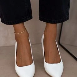 The Fashion Project Γόβες μυτερές μονόχρωμες - Λευκό -Γόβες Εκπτώσεις goves monoxrwmes muteres 105605 v1tx 1