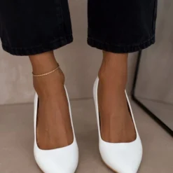 The Fashion Project Γόβες μυτερές μονόχρωμες - Λευκό -Γόβες Εκπτώσεις goves monoxrwmes muteres 105605 v1tx