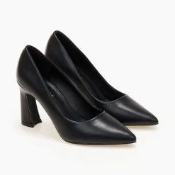 The Fashion Project Γόβες μυτερές μονόχρωμες - Μαύρο -Γόβες Εκπτώσεις goves monoxrwmes muteres 105606 49j3