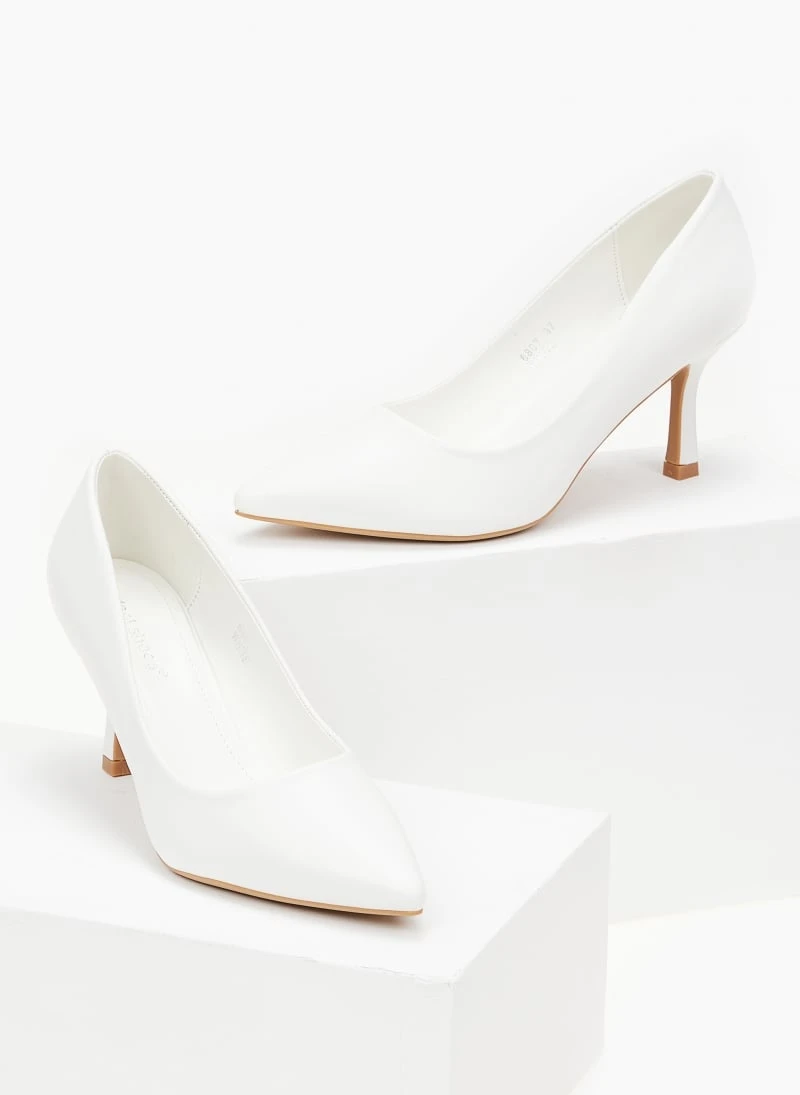 The Fashion Project Γόβες μυτερές με λεπτό τακούνι - Λευκό 3 The Fashion Project Γόβες μυτερές με λεπτό τακούνι - Λευκό - Image 3