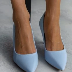 The Fashion Project Γόβες μυτερές με λεπτό τακούνι - Γαλάζιο -Γόβες Εκπτώσεις goves muteres me lepto takouni 100007 171f