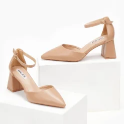 The Fashion Project Γόβες μυτερές με μπαρέτα - Πούρο -Γόβες Εκπτώσεις goves muteres me mpareta 107157 9l11