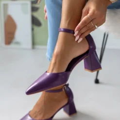 The Fashion Project Γόβες μυτερές με μπαρέτα - Μωβ -Γόβες Εκπτώσεις goves muteres me mpareta 107160 jrk8