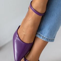 The Fashion Project Γόβες μυτερές με μπαρέτα - Μωβ