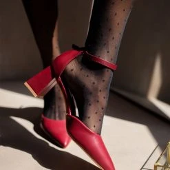 The Fashion Project Γόβες μυτερές με μπαρέτα - Μπορντό -Γόβες Εκπτώσεις goves muteres me mpareta 107161 4rn6