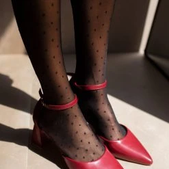 The Fashion Project Γόβες μυτερές με μπαρέτα - Μπορντό