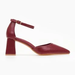 The Fashion Project Γόβες μυτερές με μπαρέτα - Μπορντό -Γόβες Εκπτώσεις goves muteres me mpareta 107161 v1d0