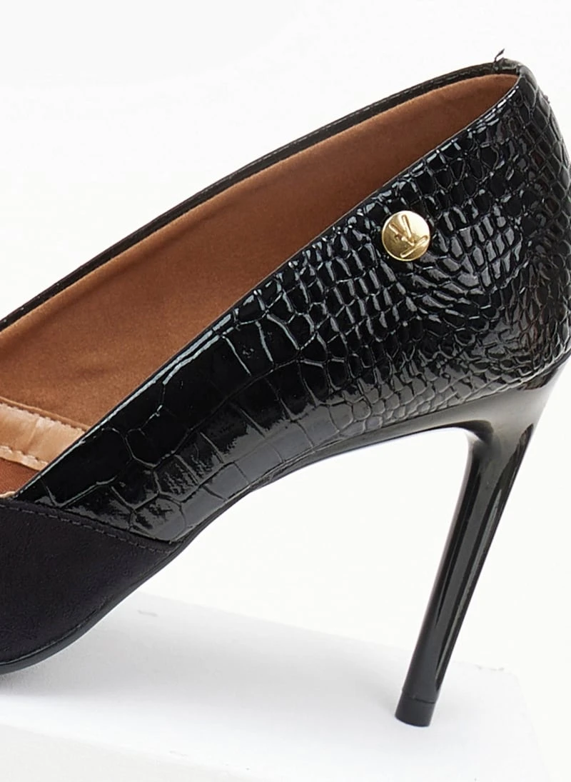 Γόβες μυτερές με Pattern VIZZANO 1344.104 - Μαύρο 7 Γόβες μυτερές με Pattern VIZZANO 1344.104 - Μαύρο - Image 7