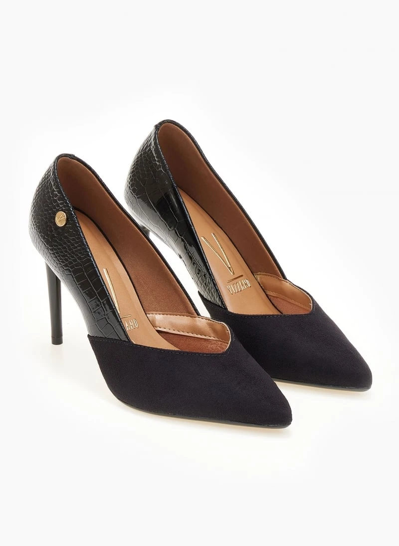 Γόβες μυτερές με Pattern VIZZANO 1344.104 - Μαύρο 4 Γόβες μυτερές με Pattern VIZZANO 1344.104 - Μαύρο - Image 4