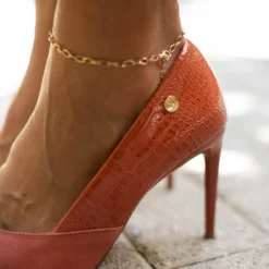 Γόβες μυτερές με Pattern VIZZANO 1344.104 - Κεραμιδί -Γόβες Εκπτώσεις goves muteres me pattern vizzano 1344104 106429 3rko