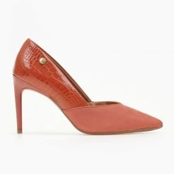 Γόβες μυτερές με Pattern VIZZANO 1344.104 - Κεραμιδί -Γόβες Εκπτώσεις goves muteres me pattern vizzano 1344104 106429 ac1n 1