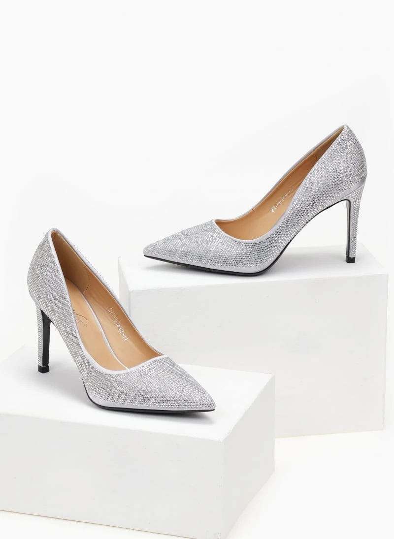 The Fashion Project Γόβες μυτερές με Strass - Ασημί 3 The Fashion Project Γόβες μυτερές με Strass - Ασημί - Image 3