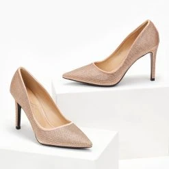 The Fashion Project Γόβες μυτερές με Strass - Χαλκός -Γόβες Εκπτώσεις goves muteres me strass 107142 t7ci