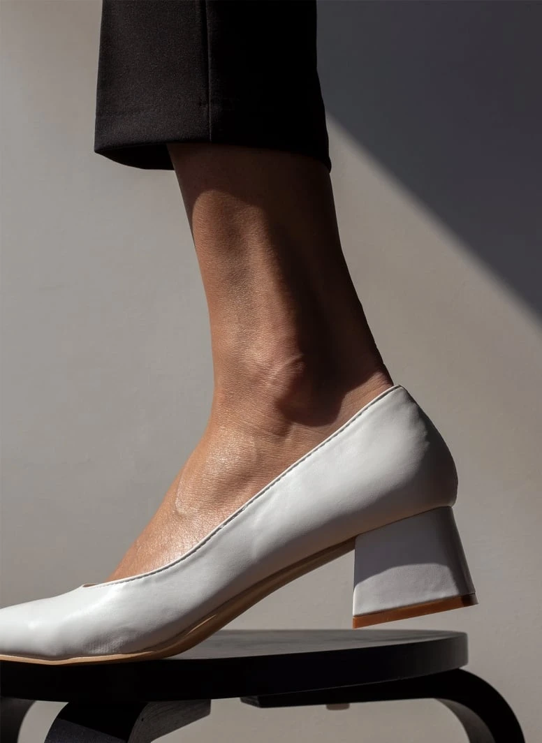 The Fashion Project Γόβες μυτερές με χαμηλό τακούνι - Λευκό 7 The Fashion Project Γόβες μυτερές με χαμηλό τακούνι - Λευκό - Image 7