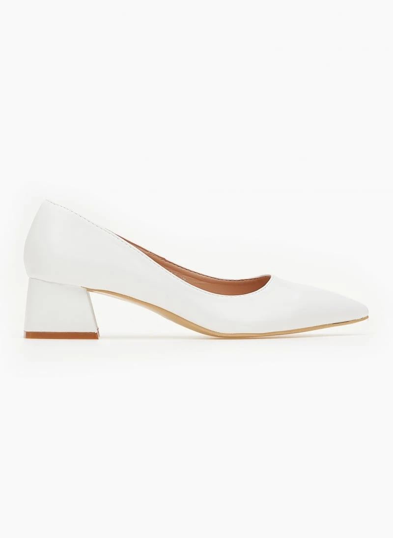 The Fashion Project Γόβες μυτερές με χαμηλό τακούνι - Λευκό 2 The Fashion Project Γόβες μυτερές με χαμηλό τακούνι - Λευκό - Image 2