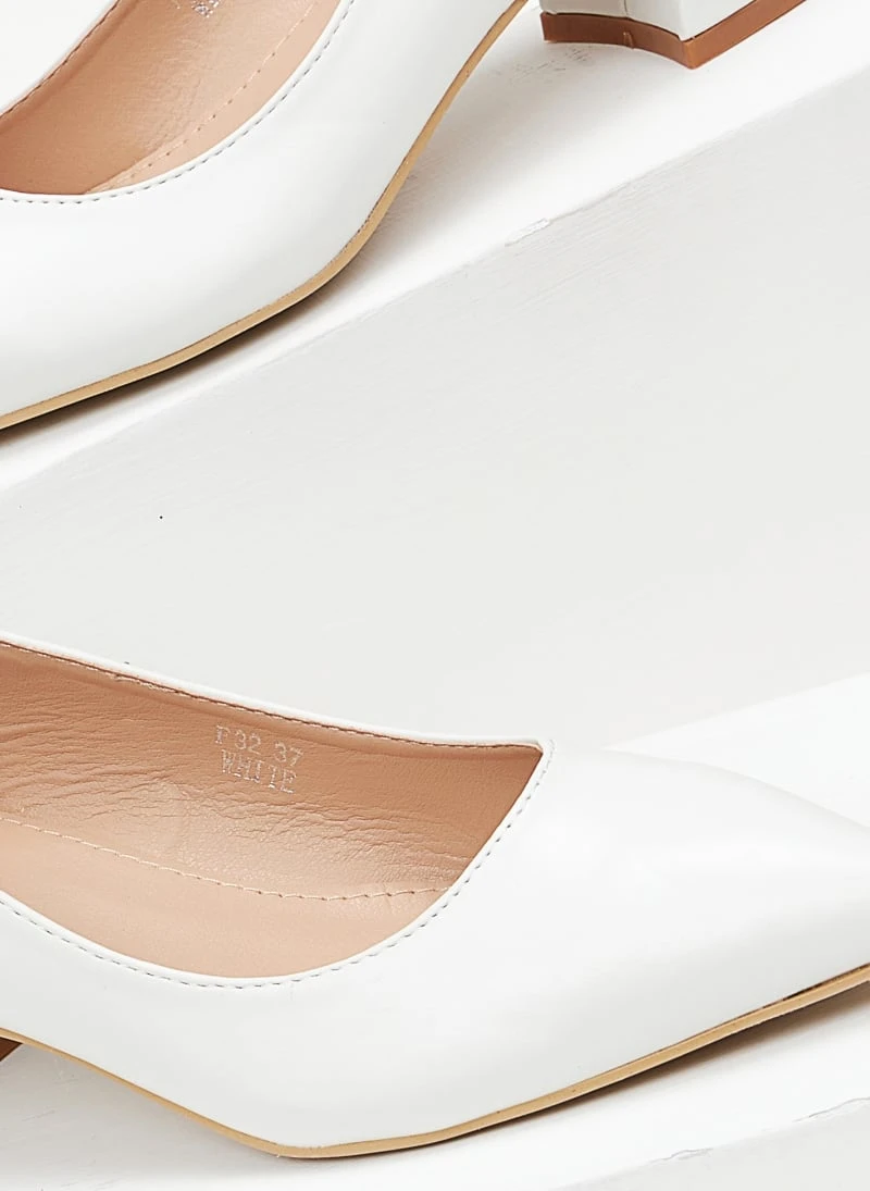 The Fashion Project Γόβες μυτερές με χαμηλό τακούνι - Λευκό 6 The Fashion Project Γόβες μυτερές με χαμηλό τακούνι - Λευκό - Image 6