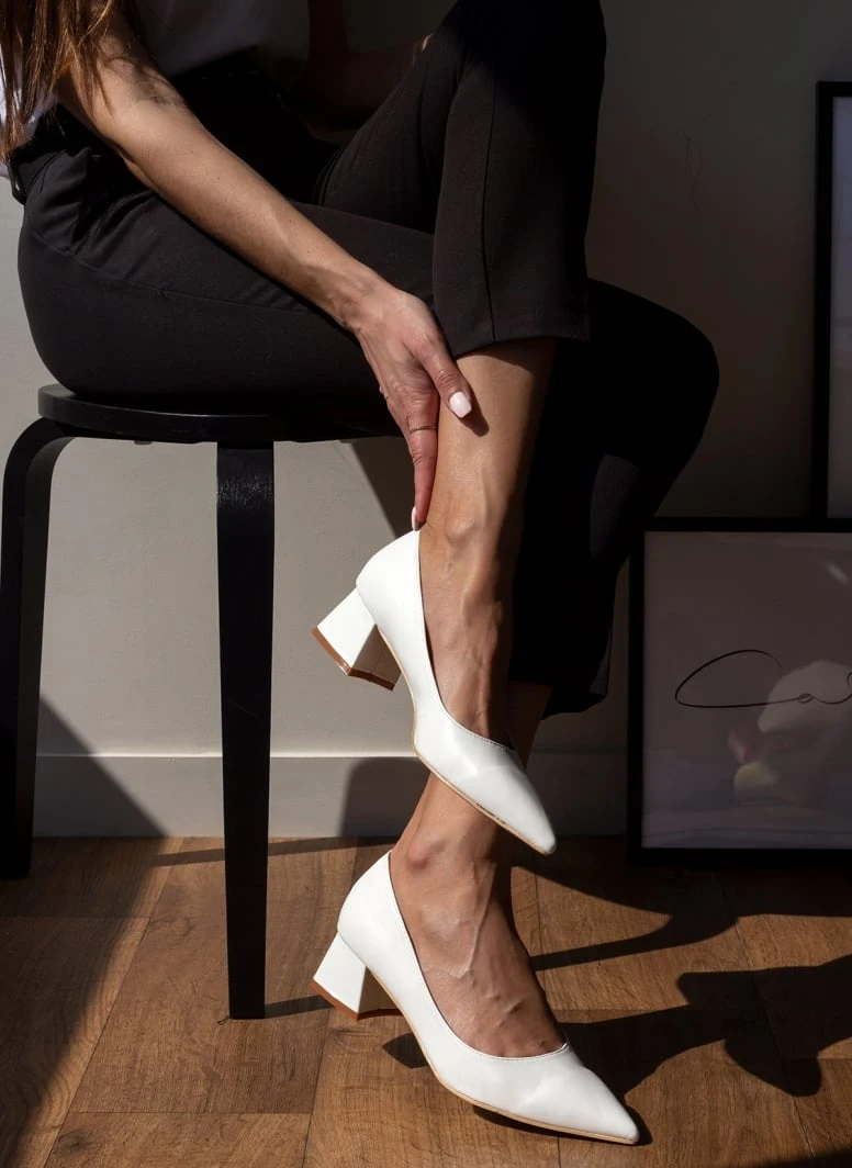 The Fashion Project Γόβες μυτερές με χαμηλό τακούνι - Λευκό 4 The Fashion Project Γόβες μυτερές με χαμηλό τακούνι - Λευκό - Image 4