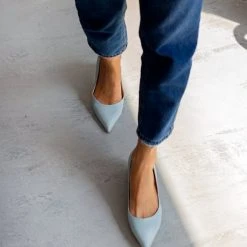 The Fashion Project Γόβες μυτερές με χαμηλό τακούνι - Γαλάζιο